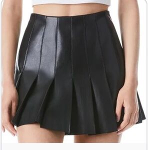 Alice and Olivia Leather Skirt